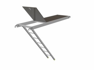 Alu Access Deck with Ladder - To Fit Tubular Ledger
