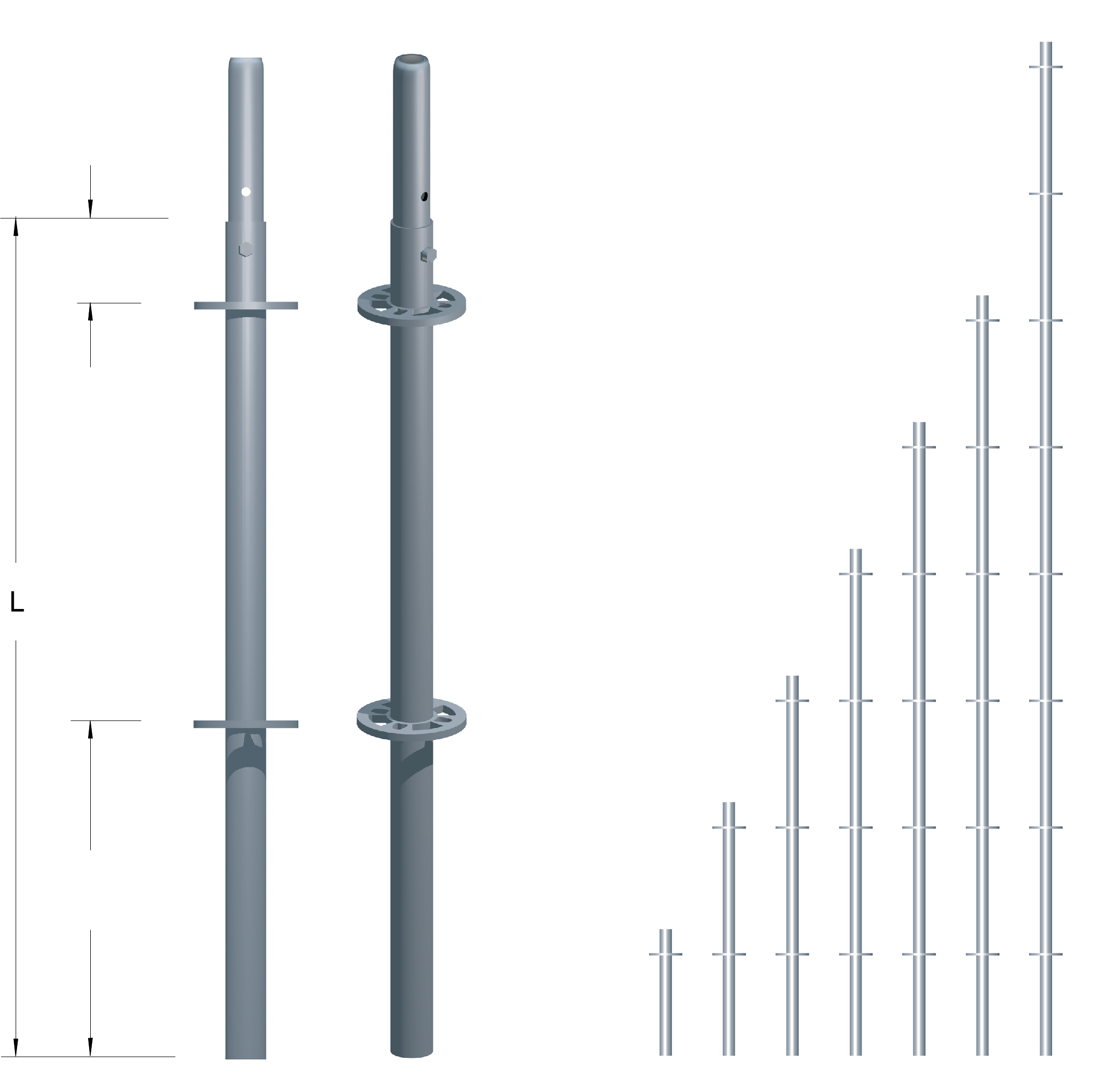 STANDARD DOUBLE BOLT-IN SPIGOT