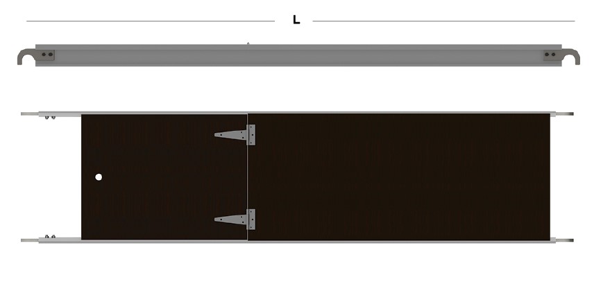 ALU ACCESS PLATFORM TO FIT TUBULAR LEDGER