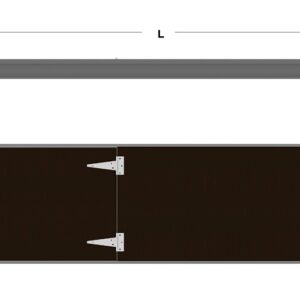 ALU ACCESS PLATFORM TO FIT U-TRANSOM