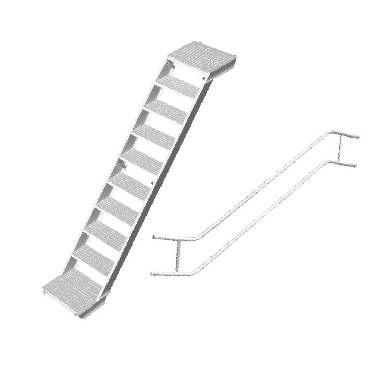 ALUMINIUM ‘Z’ STAIRS - 2.0m RISE
