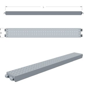 HALF-WIDTH STEEL U-TYPE PLANKS