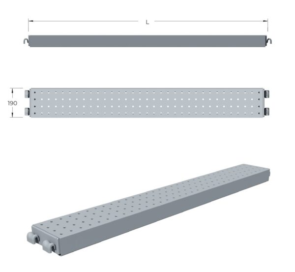 HALF-WIDTH STEEL U-TYPE PLANKS