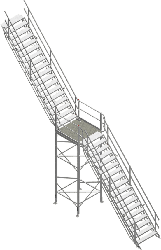 MID LANDINGS FOR ADJUSTASTAIRS
